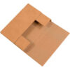 Global Industrial™ Corrugated Easy-Fold Mailers 9-5/8""L x 6-5/8""W x 2-1/2""H Kraft