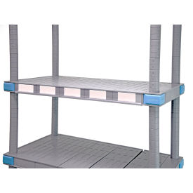 Label Holder 35-1/2""L Clear For Use With 42""D Quantum Millenia™ Shelves