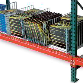 Global Industrial™ Kwik Klip Wire Decking Divider 42""D x 10""H