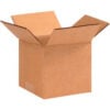 Global Industrial™ Cardboard Corrugated Boxes 5""L x 5""W x 4""H Kraft