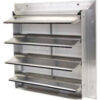 Aluminum Wall Exhaust Shutter Rear Flange 16"" - EAS-MF 16