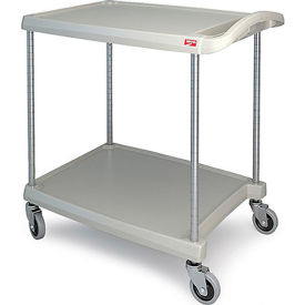 Metro® Utility Cart w/2 Shelves 300 lb. Capacity 34-3/8""L x 23-7/16""W x 35-1/2""H Gray