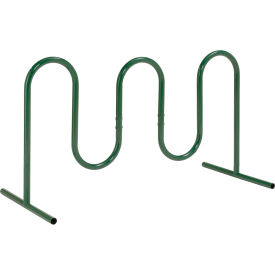 Global Industrial™ Wave Bike Rack 7-Bike Capacity Free Standing Green