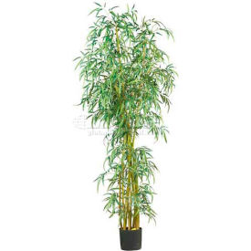 Nearly Natural 7' Curved Slim Bamboo Silk Tree
