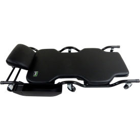 Shopsol™ Heavy-Duty Creeper w/ Adjustable Headrest & 20"" Wide Bed 500 lb. Capacity Black