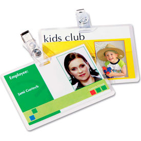 Fellowes® Laminating Pouches 5 mil 2 5/8 x 3 7/8 ID w/Clip 25/Pack