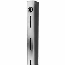 96"" Heavyweight Single Slot W/ 1"" Slots On 2"" Centers - Satin Zinc