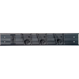 Carlisle Roll 'N Grip™ Holder System Black 18"" 1 Hook/3 Rollers - 4073100