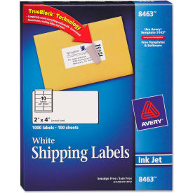 Avery® Shipping Labels with TrueBlock Technology 2 x 4 White 1000/Box