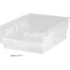 Plastic Nesting Storage Shelf Bin QSB807 8-3/8""W x 11-5/8""D x 8""H Clear