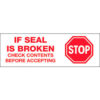 Tape Logic® Carton Sealing Tape Stop If Seal Is Broken 3"" x 110 yds. Red/White