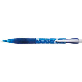 Pentel® Icy Mechanical Pencil 0.7 mm HB (#2.5) Black Lead Transparent Blue Barrel 24/Pack