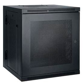 Tripp Lite 12U SmartRack Low-Profile Switch-Depth Wall-Mount Rack Enclosure Cabinet Hinged Back
