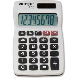 Victor® 8-Digit Handheld Calculator 700 2-1/4"" X 4"" X 1/4"" Grey