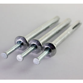 Hammer Drive Anchor - 1/4"" x 1"" - Mushroom Head - Alloy Steel - Zinc - Pkg of 100 - BBI 266030
