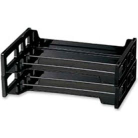 Officemate®Stackable Desk Trays Side Load 13-3/16"" x 9"" x 2-3/4"" 2 Pack Black