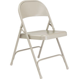National Public Seating Steel Folding Chair - Standard - Gray