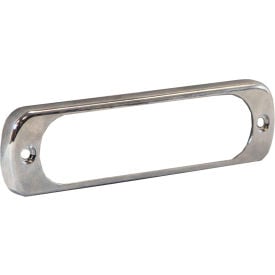 Buyers Chrome Bezel For 4.5"" Clear Thin Mount Rectangular Strobe Light - 8892620