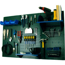 Wall Control Pegboard Standard Tool Storage Kit Green/Blue 48"" X 32"" X 9""