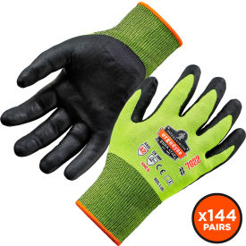 Ergodyne® Proflex 7022 Cut Resistant Gloves DSX Coated ANSI A2 2XL Lime 144 Pairs