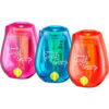 Bostitch® Twist-n-Sharp Pencil Sharpener 1-Hole 3.5"" x 1.25"" x 5.5"" Random Asstd Color-6/Pk