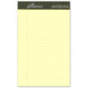 Esselte® Evidence Jr. Legal Pads 5"" x 8"" 15 lb Canary 50 Sheets/Pad 12 Pads/Pack