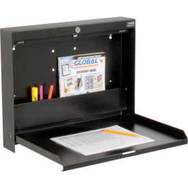 Global Industrial™ Wall Mounted Fold Down Shop Desk 20""W x 3-3/8""D Black