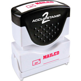 Accustamp2 Shutter Stamp with Microban Red MAILED 1 5/8 x 1/2