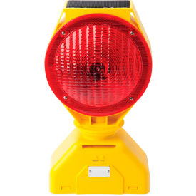 5785445 Individual Solar LED Barricade Light Red 3-Way On/Off Switch
