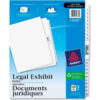 Avery Premium Collated Legal Exhibit Divider Printed 1 to 25 8.5""x11"" 26 Tabs White/White