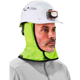 Ergodyne® N-Ferno® 6842 Winter Hard Hat Liner 2-Layers Shoulder Length Lime