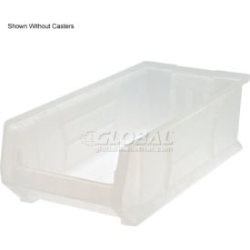 Quantum Mobile Hulk Plastic Stacking Bin 16-1/2""W x 23-7/8""D x 11""H Clear
