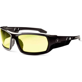 Ergodyne® Skullerz® Odin Safety Glasses Yellow Lens Black Frame