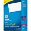 Avery® Easy Peel Laser Address Labels 1/2 x 1-3/4 White 2000/Pack
