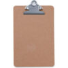 Universal® Hardboard Clipboard 0.75"" Clip Capacity Holds 5 x 8 Sheets Brown