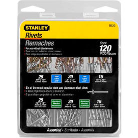 Stanley R120 Rivet Pack Assortment 120 Pack