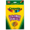 Crayola® Short Barrel Colored Woodcase Pencils 3.3 mm 36 Assorted Colors/Set