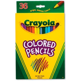 Crayola® Short Barrel Colored Woodcase Pencils 3.3 mm 36 Assorted Colors/Set