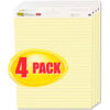 Post-it® Easel Pads Self-Stick Easel Pads 561VAD4PK 25"" x 30"" Yellow 30 Sheets 4/Pack