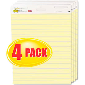 Post-it® Easel Pads Self-Stick Easel Pads 561VAD4PK 25"" x 30"" Yellow 30 Sheets 4/Pack