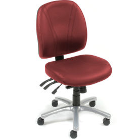 Interion® Antimicrobial Multifunctional Office Chair Burgundy