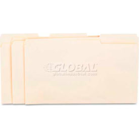 Universal® File Folders 1/3 Cut Assorted One-Ply Top Tab Legal Manila 100/Box
