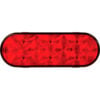 Buyers 6"" Red Oval Stop/Turn/Tail Light With 10 LED With AMP-Style Connection - 5626551