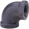 1-1/2 In. Black Malleable 90 Degree Elbow 150 PSI Lead Free