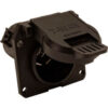 Buyers Products Bulk TC1770P 7-Way Black Plastic Flat Pin Truck Receptable - TC1770P