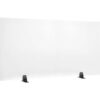 Interion® Freestanding Clear Desk Divider 48""W x 24""H