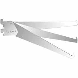 14"" Adjustable Tap-In Style Shelf Bracket - Chrome
