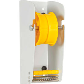 Global Industrial™ Manual Wall Mount Dispenser Up To 3"" Width Labels 9""L x 5""W x 3-3/4""H