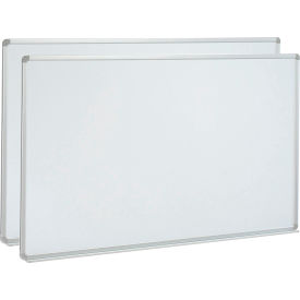 Global Industrial™ Magnetic Whiteboard - 96""W x 48""H - Steel Surface - Pack of 2