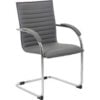 Boss Side Chair - Vinyl - Gray - Pack of 2